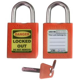 OSHA Safety Isolation Lockout Padlock - Short Metal Shackle