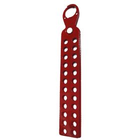 KRM LOTO - POWDER COATED HASP WITH 24 HOLES - RED