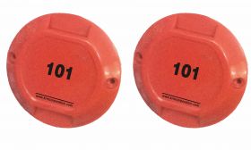 2pcs KRM LOTO ROUND ABS MARKER NUMBERING RED