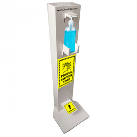 set of 2pcs PEDESTAL SANITIZER STAND without sanitizer bottle  