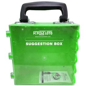 KRM LOTO – MULTIPURPOSE (ABS +POLYCARBONATE) SUGGESTION BOX - GREEN