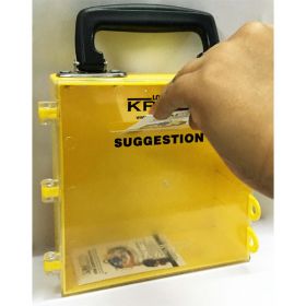 KRM LOTO – MULTIPURPOSE (ABS +POLYCARBONATE) SUGGESTION BOX - YELLOW