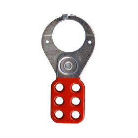 KRM LOTO - VINYL MOLDED COATED HASP - PREMIER - JAW DIA -38/39 MM - RED/ YELLOW/ GREEN/BLUE WITH SINGLE HOOK 